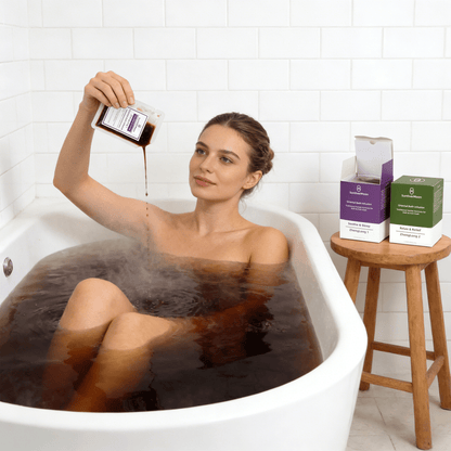 SunOverMoon Relax & Relief Foot Bath soak Pure Plant Original Liquid, Advanced Formula, 7 Hours Simmering, Original Liquid Concentration, Skin - Friendly, Good Absorption Efficiency. - SunOverMoon