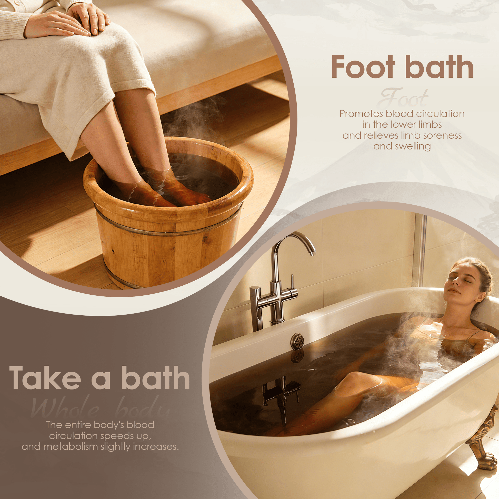 SunOverMoon Relax & Relief Foot Bath soak Pure Plant Original Liquid, Advanced Formula, 7 Hours Simmering, Original Liquid Concentration, Skin - Friendly, Good Absorption Efficiency. - SunOverMoon