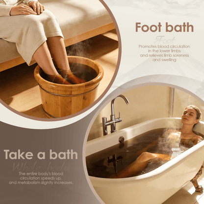 SunOverMoon Relax & Relief Foot Bath soak Pure Plant Original Liquid, Advanced Formula, 7 Hours Simmering, Original Liquid Concentration, Skin - Friendly, Good Absorption Efficiency. - SunOverMoon