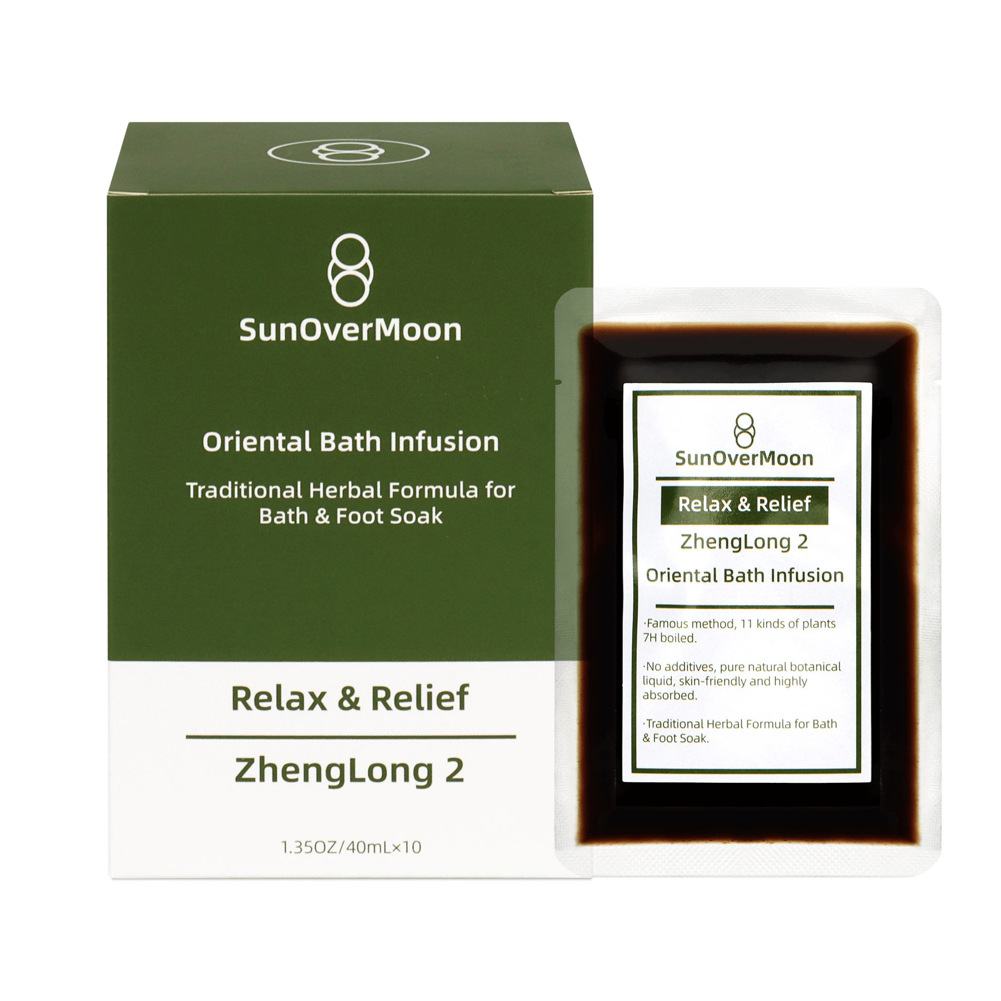 SunOverMoon Relax & Relief Foot Bath soak Pure Plant Original Liquid, Advanced Formula, 7 Hours Simmering, Original Liquid Concentration, Skin - Friendly, Good Absorption Efficiency. - SunOverMoon