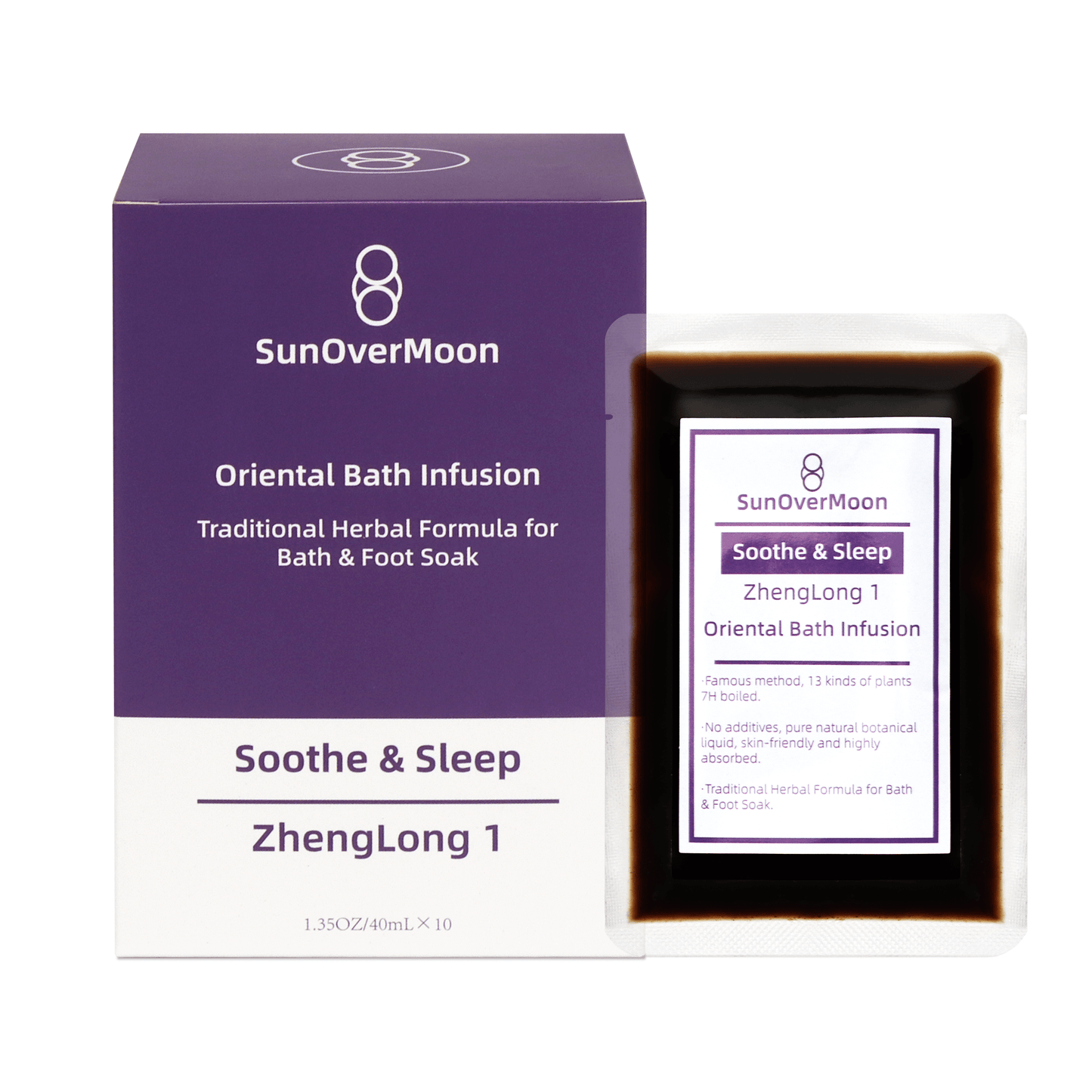 SunOverMoon Soothe & Sleep Foot Bath soak Pure Plant Original Liquid, Advanced Formula, 7 Hours Simmering, Original Liquid Concentration, Skin - Friendly, Good Absorption Efficiency. - SunOverMoon